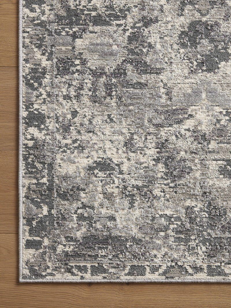 Indra INA04 Charcoal/Silver 9' x 12' Rug