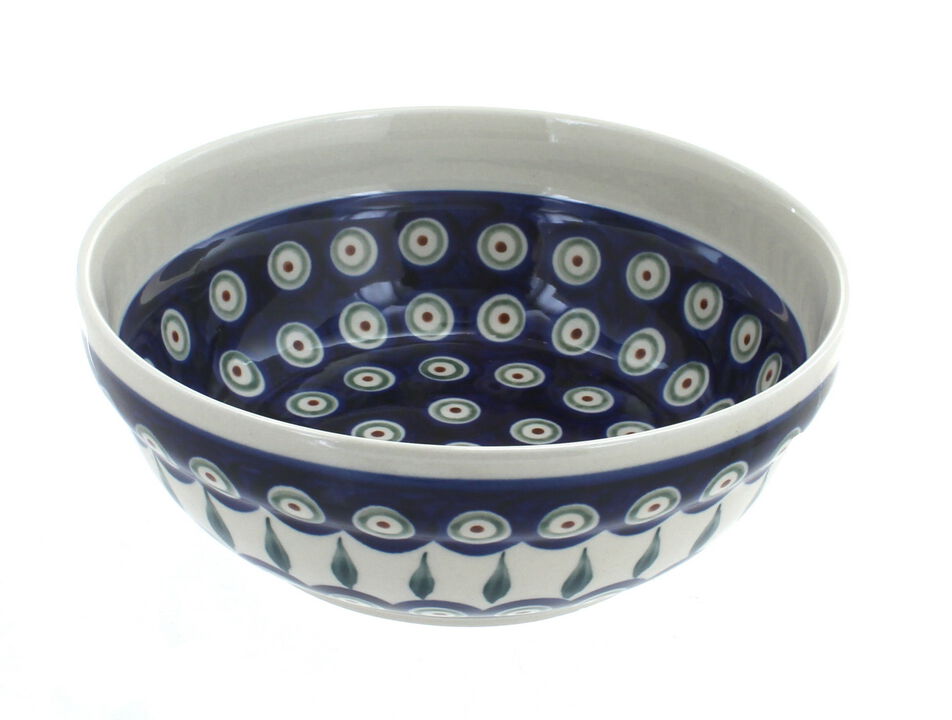 Blue Rose Polish Pottery Nature Cereal/Soup Bowl