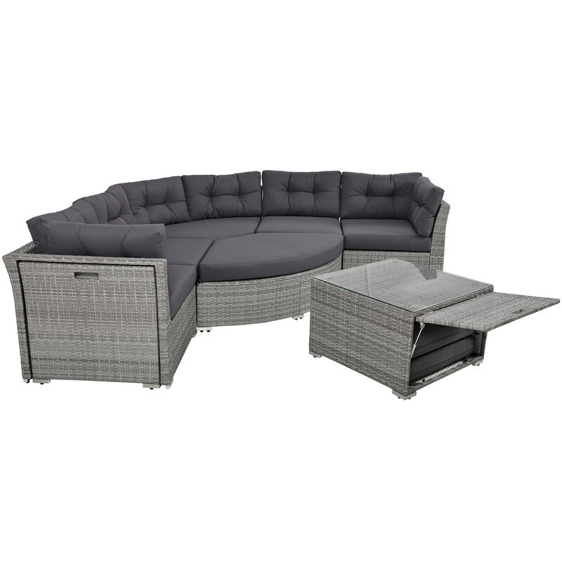 Merax Patio Furniture Sofa Set Outdoor Daybed