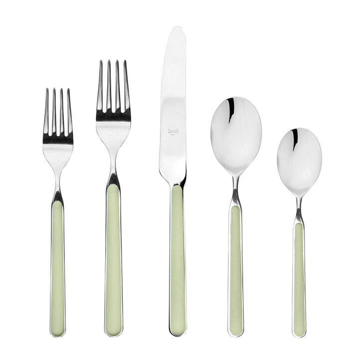 Fantasia 20-Piece Flatware Set in Sage