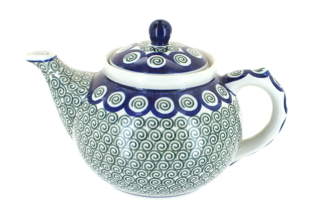 Blue Rose Polish Pottery December Joy Medium Teapot