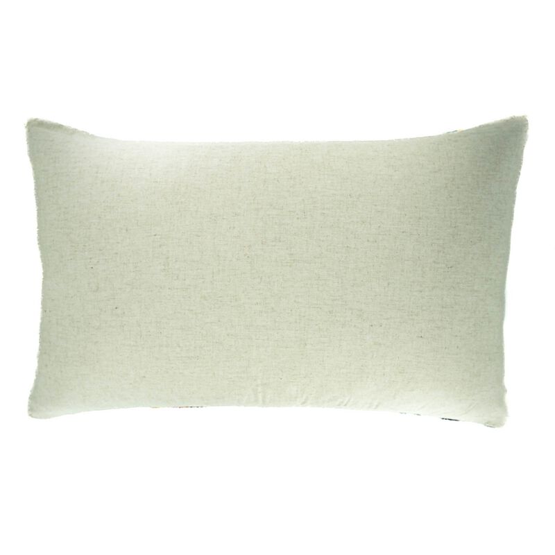 Light Deco Silk Velvet Ikat Pillow, 16" X 24" Case Only