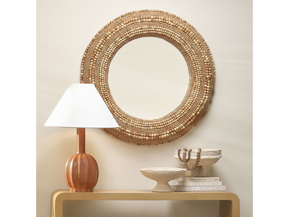 Strand Beaded Mirror