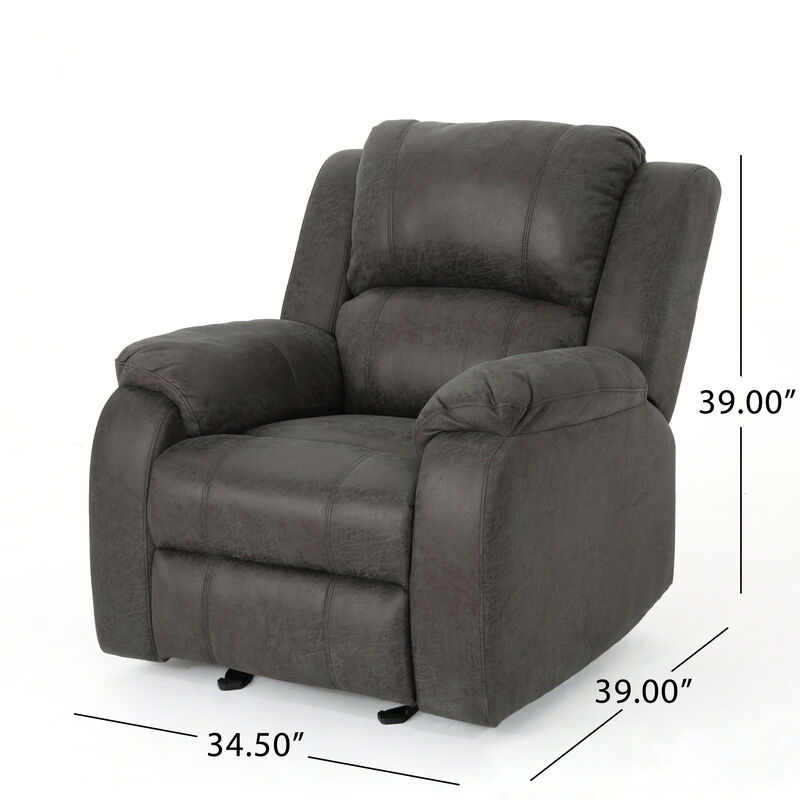 Merax Linen Fabric Manual Recliner Chair