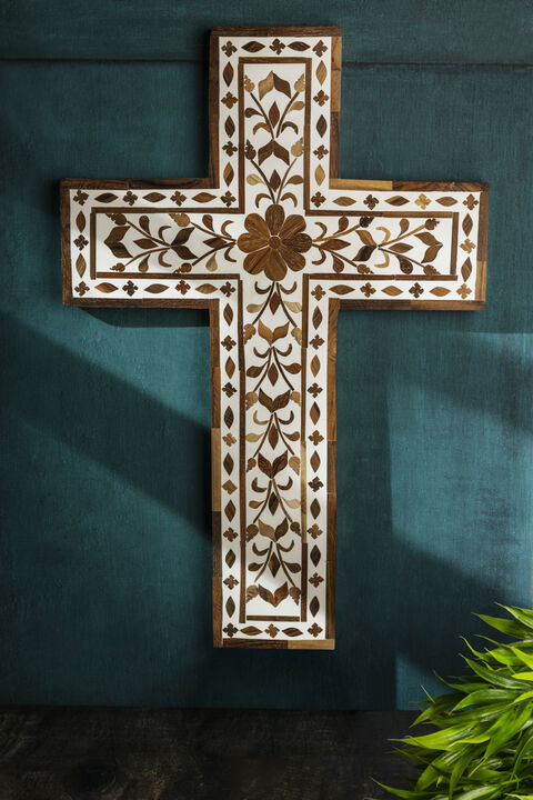 Jodhpur Mother of Pearl Wall Cross