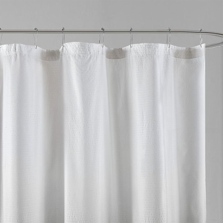 Belen Kox Ara Ombre Printed Seersucker Shower Curtain, Belen Kox