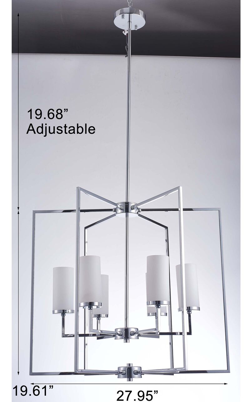 Pasargad Home Riva Collection Metal & Glass Chandelier Lights