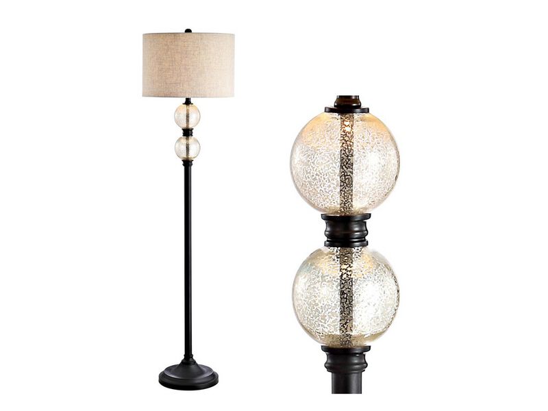 January Glass/Metal LED Floor Lamp