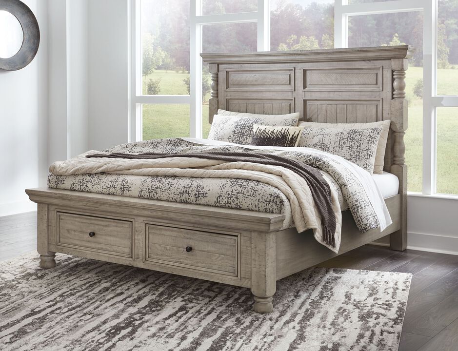 Harrastone California King Panel Bed