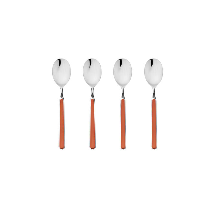 Fantasia 4-Piece Coffee Spoon Set in Rust