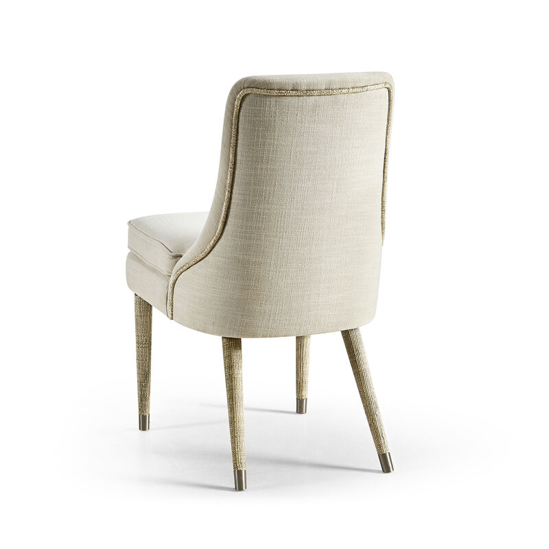 Shoal Linen & Grass Cloth Side Chair