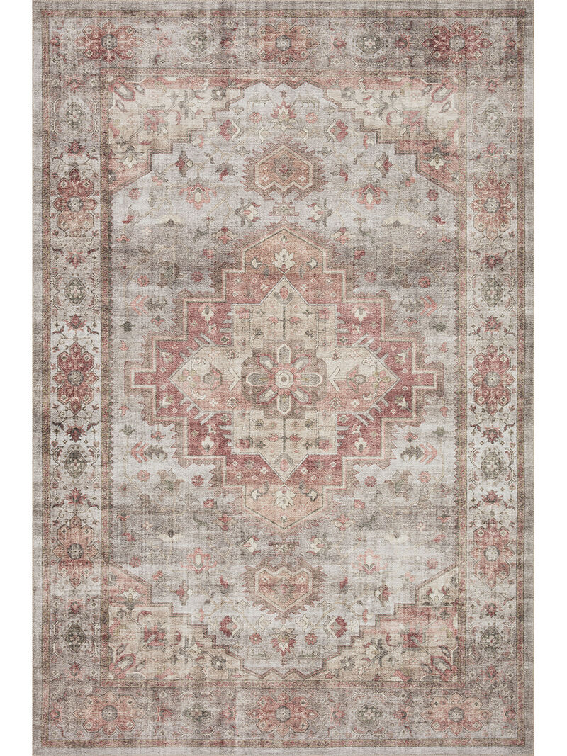 Heidi HEI02 Dove/Spice 3'6" x 5'6" Rug by Loloi II