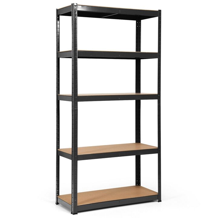 72 Inch Storage Rack with 5 Adjustable Shelves