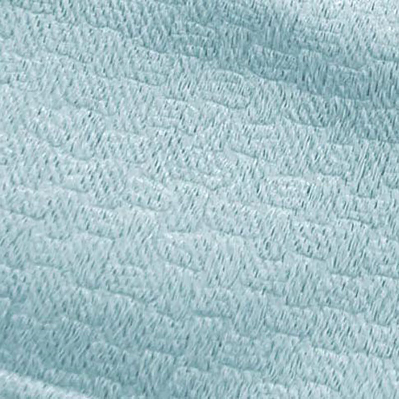 Lido Matte Embossed Blackout Grommet Curtain 38" x 95" Aqua by Rt Designers Collection