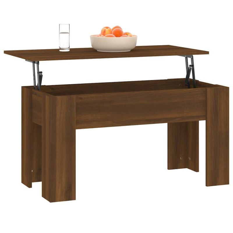 Coffee Table Brown Oak 39.8"x19.3"x20.5" Engineered Wood