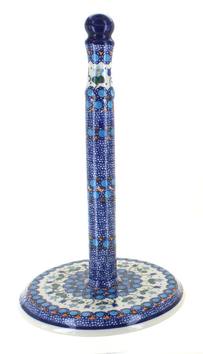 Blue Rose Polish Pottery Savannah Paper Towel Holder