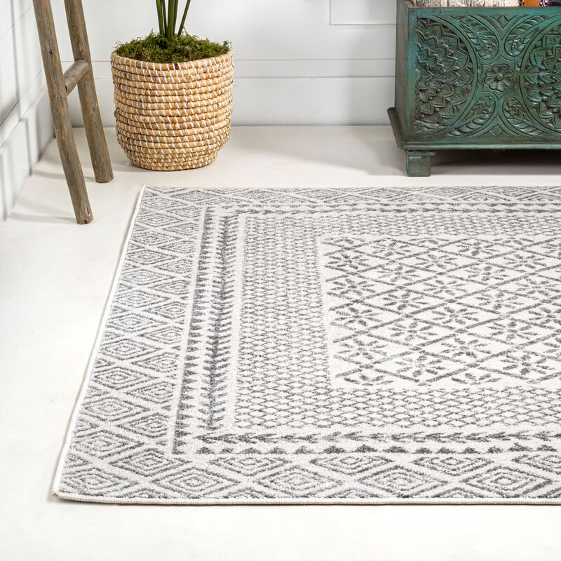 Athens Modern Geometric Boho Rug Area Rug