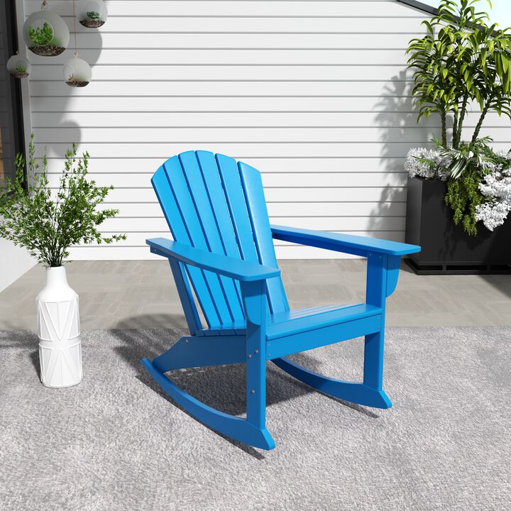 WestinTrends Outdoor Patio Adirondack Rocking Chair