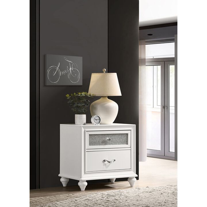 Coaster Barzini Nightstand, White