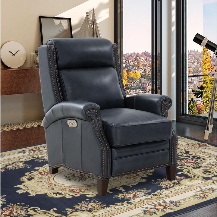 Barcalounger 9PH-3286 Barrett Power Recliner, Navy Blue