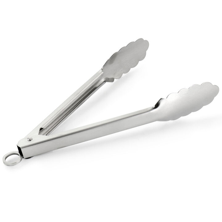 Martha Stewart Stainless Steel Easy-Lock Standard Kitchen Tongs