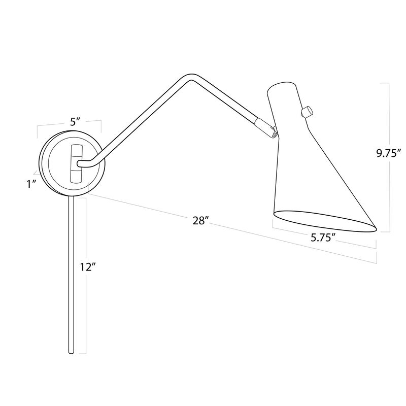 Spyder Single Arm Sconce