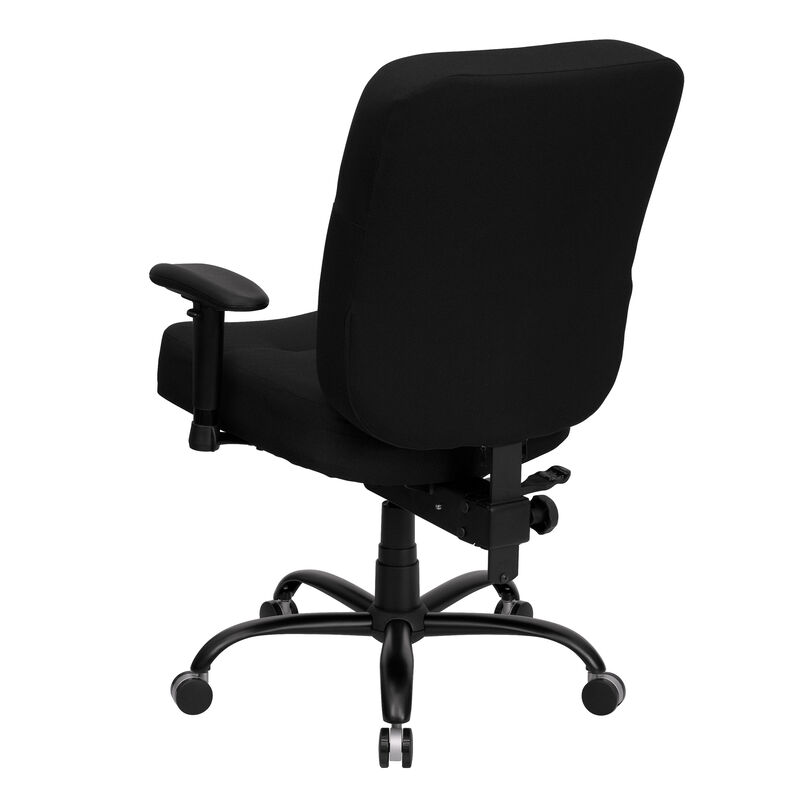 HERCULES Series Big & Tall 400 lb. Rated LeatherSoft Executive Ergonomic Office Chair with Adjustable Arms