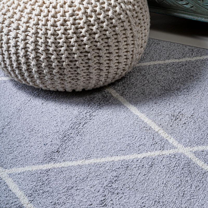 Cole Minimalist Diamond Trellis Area Rug