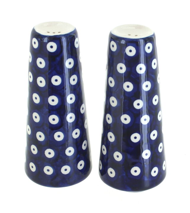 Blue Rose Polish Pottery Sunflower Salt & Pepper Shakers