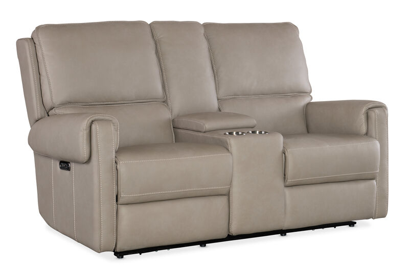 Somers Power Console Loveseat with Power Headrest