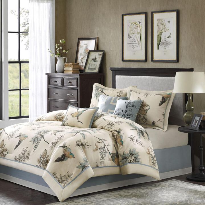 Belen Kox 7-Piece Cotton Twill Printed Comforter Set, Belen Kox