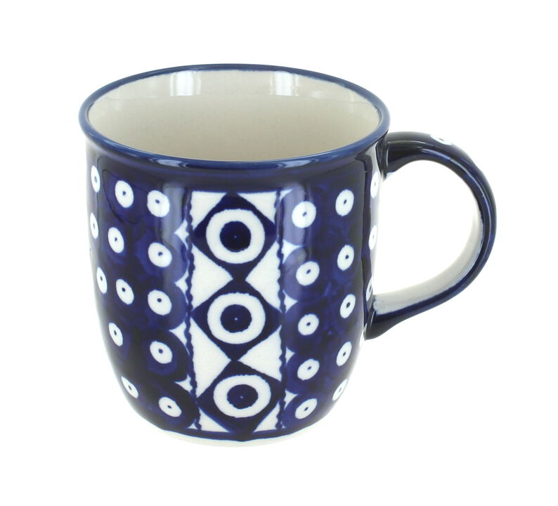 Blue Rose Polish Pottery Xena Plain Coffee Mug