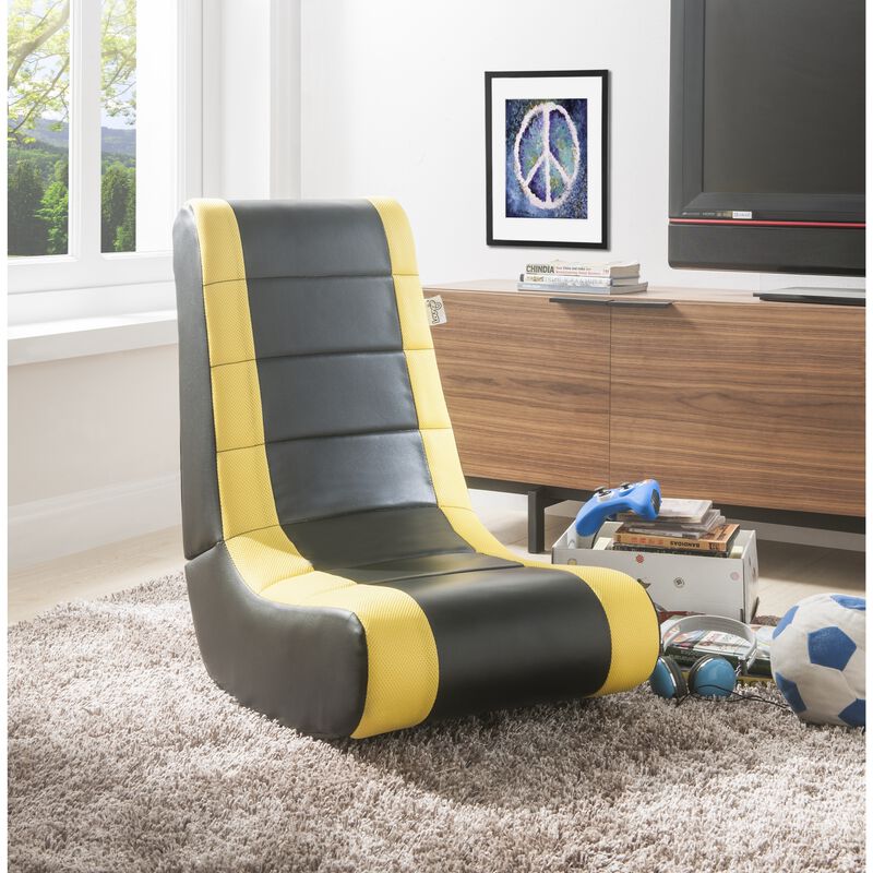 Loungie Rockme Leather PU Video Gaming Rocker Chair