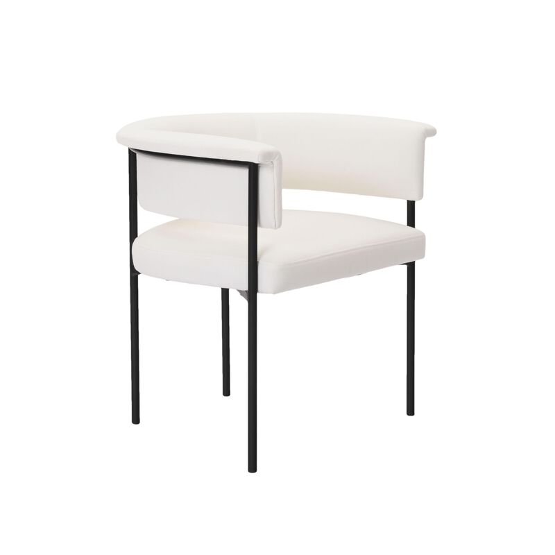 Taylor Black Performance Linen Dining Chair