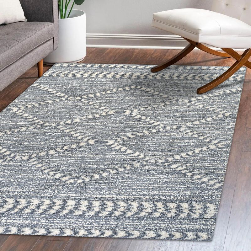 Sofie Moroccan Trellis High-Low Area Rug