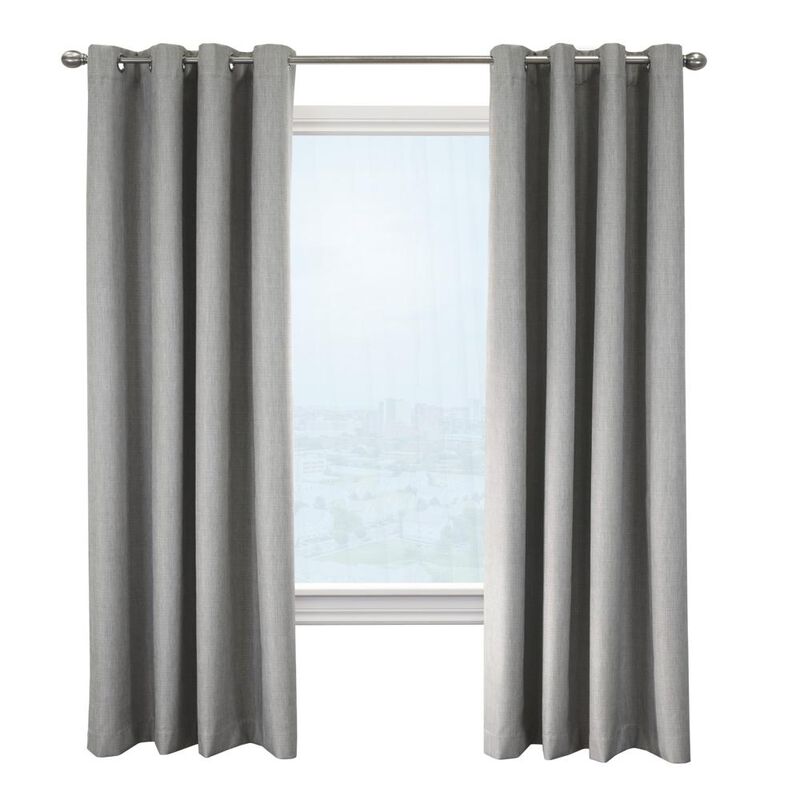 Commonwealth Newberry Grommet Curtain Panel Window Dressing, Greige