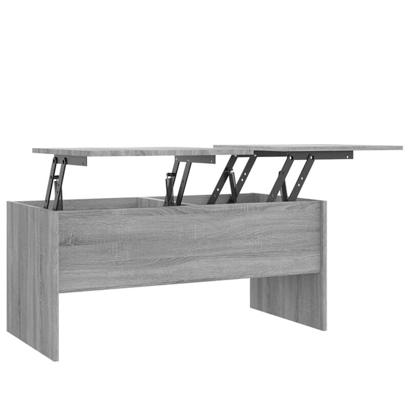 Coffee Table Gray Sonoma 40.2"x19.9"x18.3" Engineered Wood