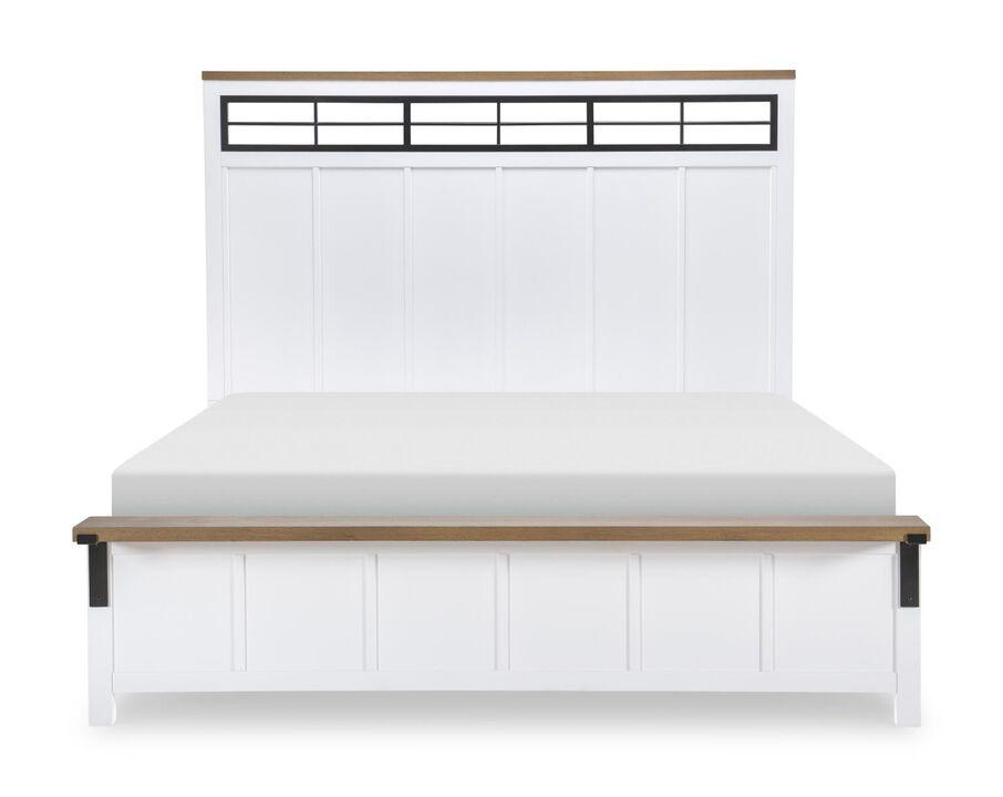 Franklin Two Tone Queen Panel Bed