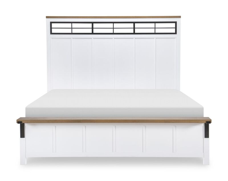 Franklin Two Tone Cal King Panel Bed