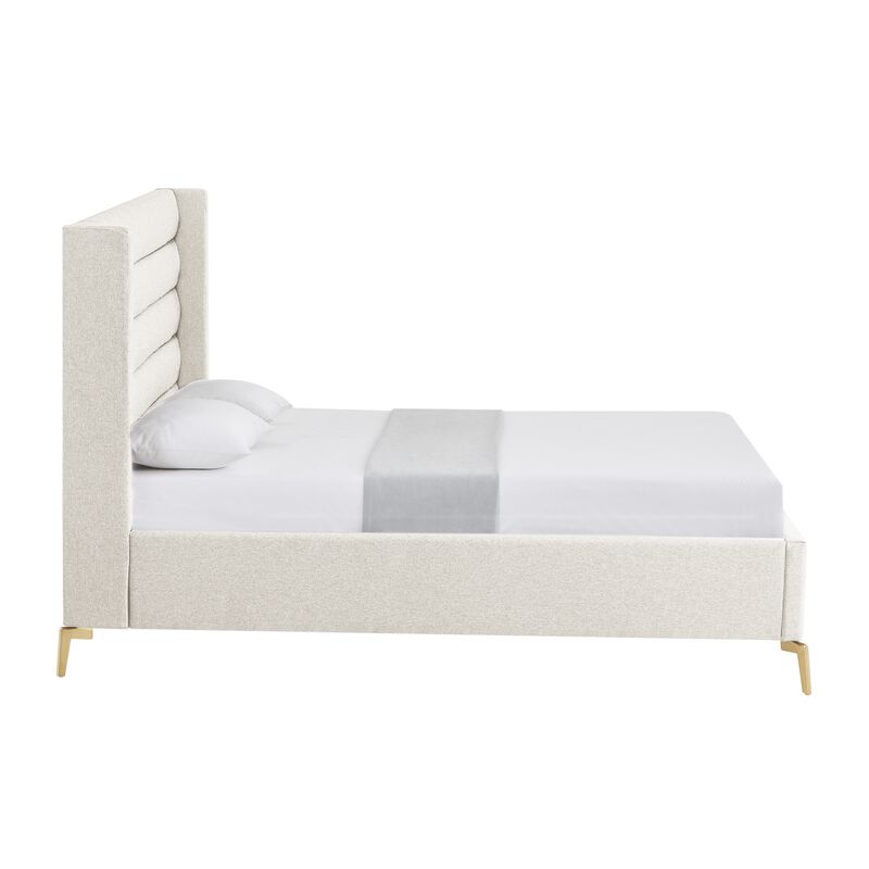 Inspired Home Ames Velvet Platform Bed