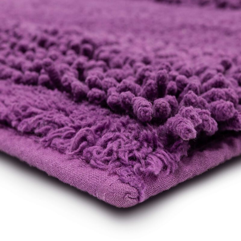 Composition Fiesta Violet 1' 9" x 2' 10" Bath Mat