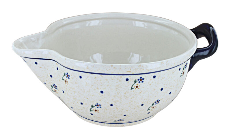 Blue Rose Polish Pottery Sweet Annie Batter Bowl