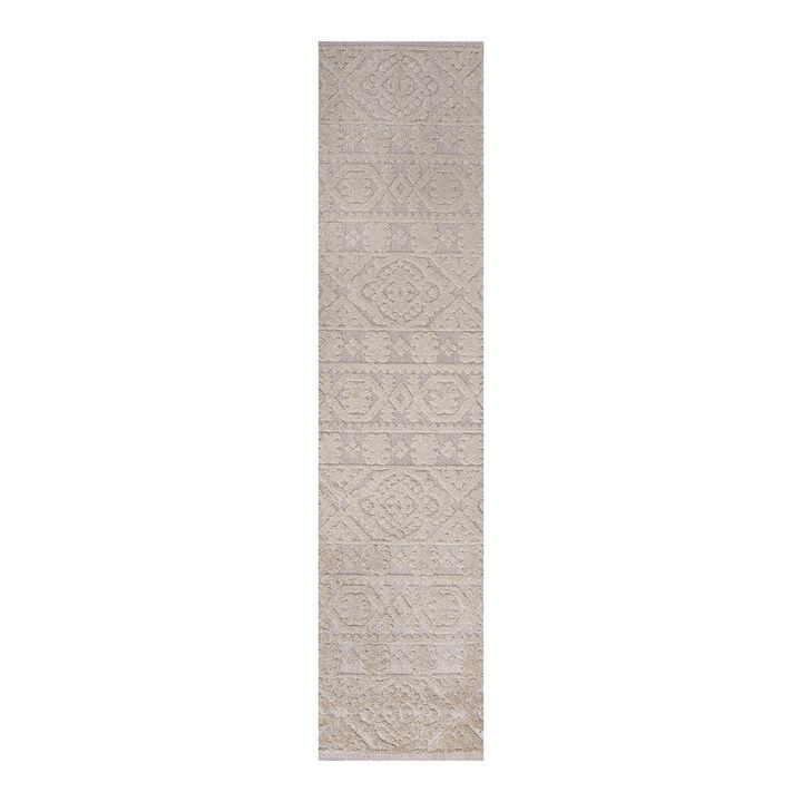 Citta High-Low Pile Mediterranean Tile Area Rug