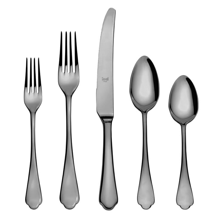 Dolce Vita Black Gold Flatware 20 Pieces