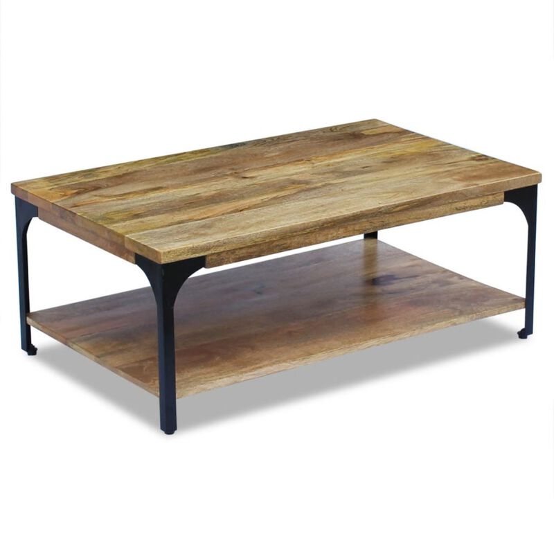 vidaXL Coffee Table Mango Wood 39.4"x23.6"x15"