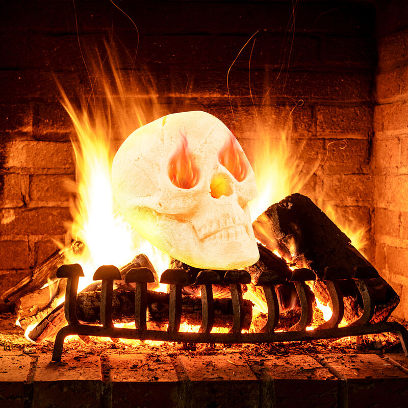 Halloween Fire Pit Skull Halloween Decoration