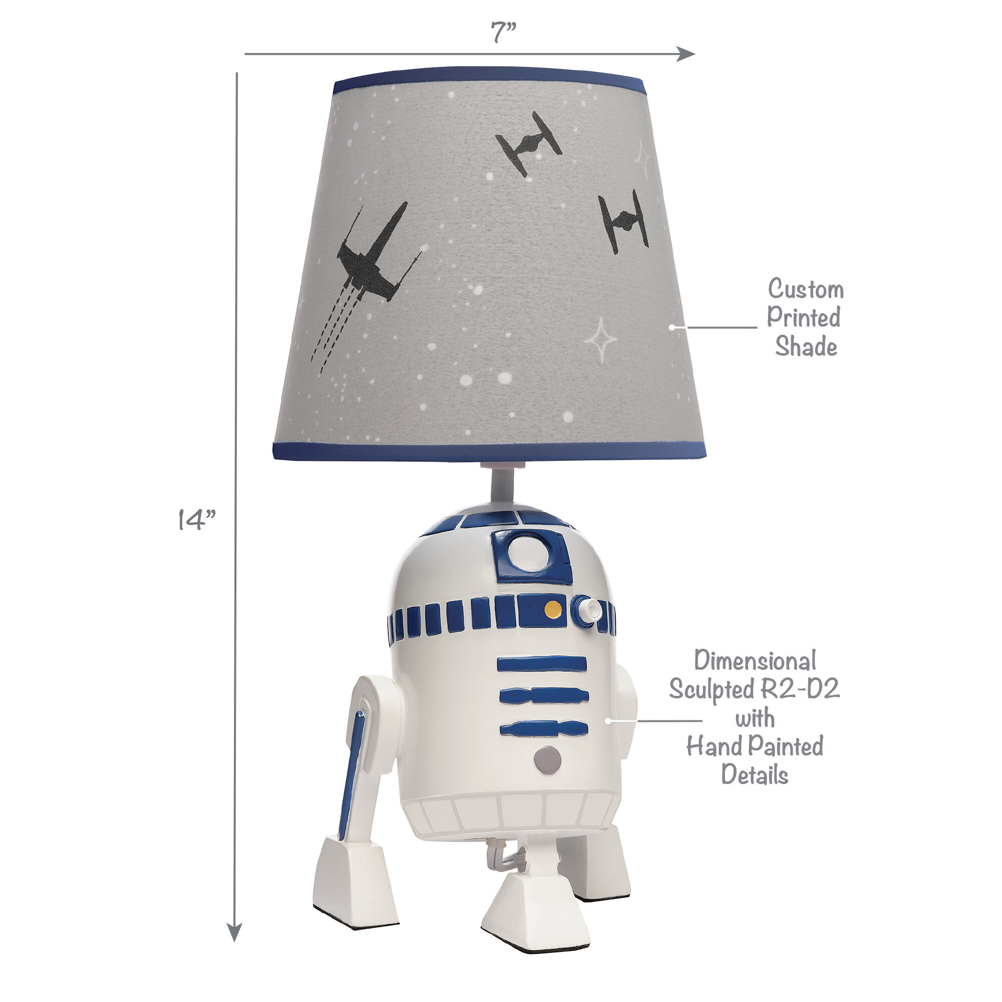 Lambs & Ivy Star Wars The Force Knit Baby Blanket - Yoda/Ewok/R2
