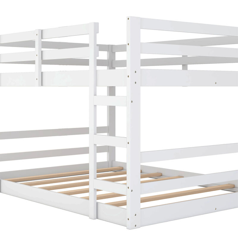 Full Over Full Bunk Bed With Ladder