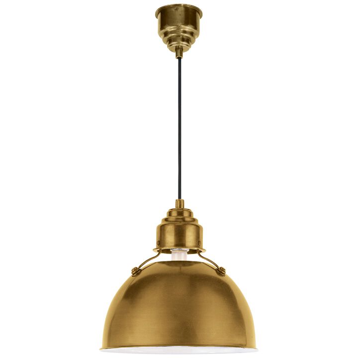 Eugene Small Brass Pendant