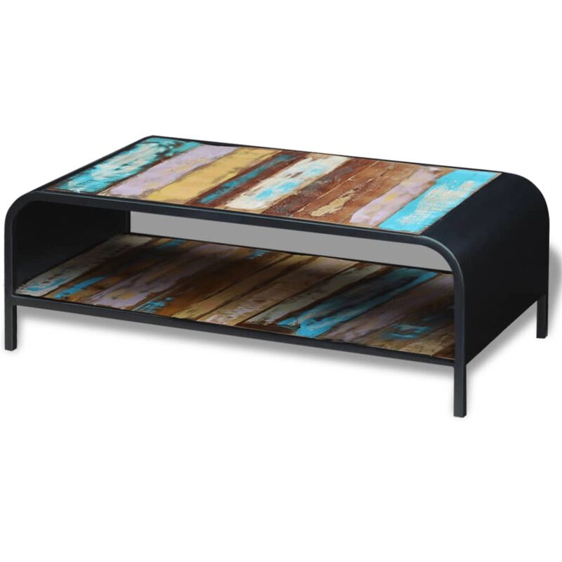 vidaXL Coffee Table Solid Reclaimed Wood